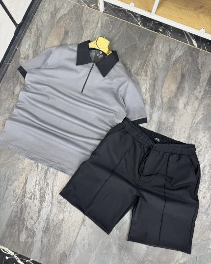 Komplet majica zip i šorc